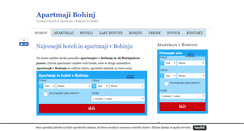 Desktop Screenshot of apartmabohinj.com