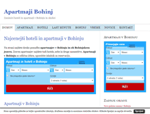 Tablet Screenshot of apartmabohinj.com